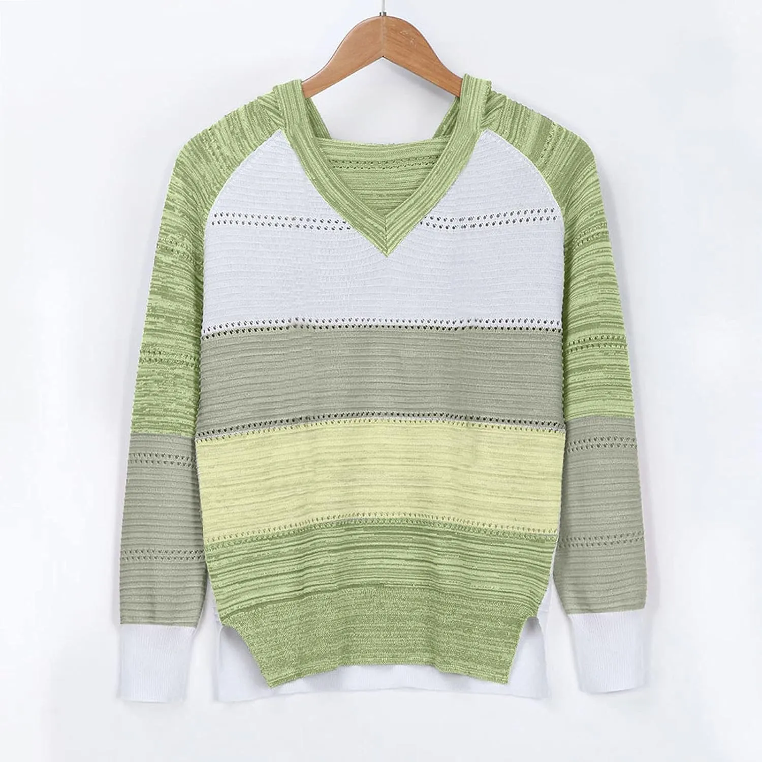 Sweatshirts for Women Sweaters for Women 2023 Womens Pullover Hooded Sweatshirts Color Block Long Sleeve Tops