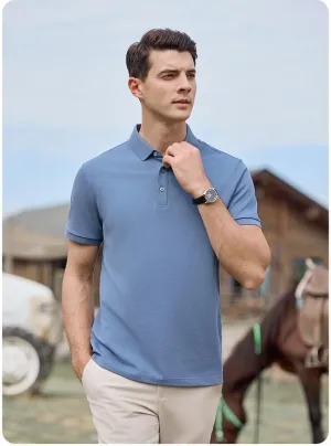 Tenna Teki Mens Golf Shirt Moisture Wicking Quick-Dry Short Sleeve Polo Casual Wear for Men