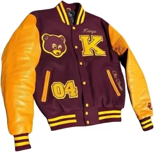 The College Dropout Kanye Premium Classic Snap Button Vintage Baseball Varsity Jacket | Men's Bomber Jacket