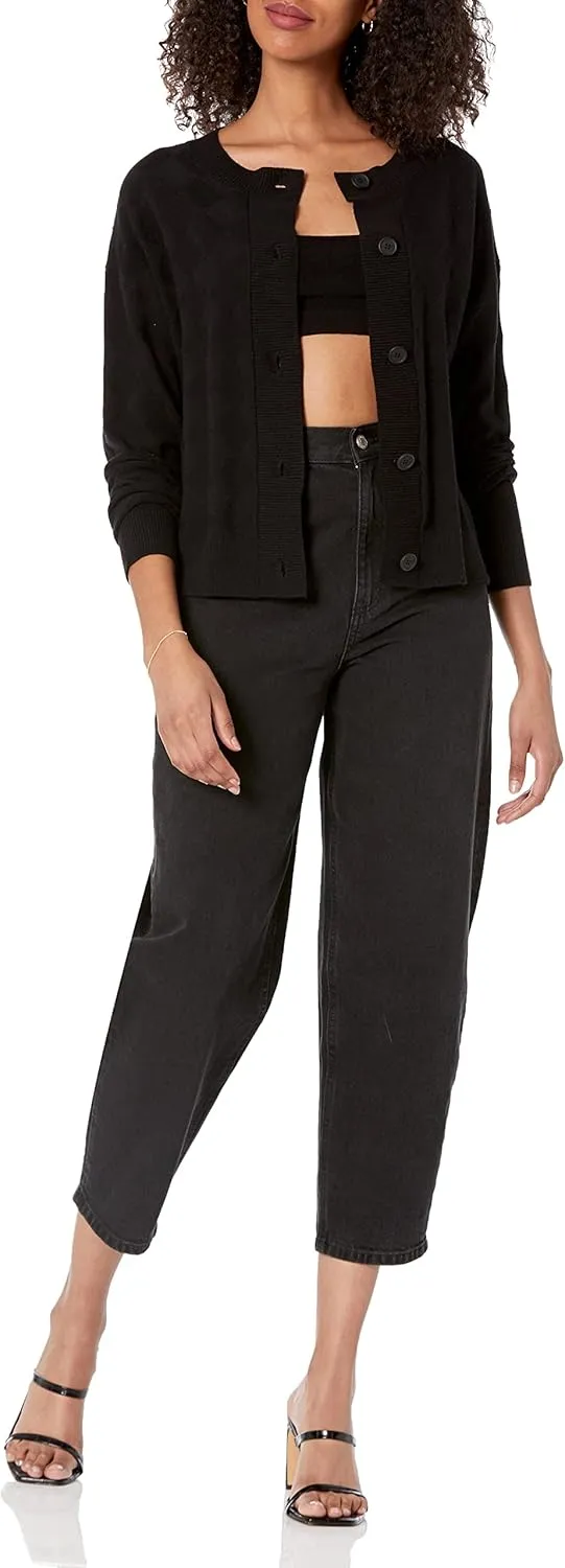 The Drop Women's Abigail Textured Cardigan Sweater