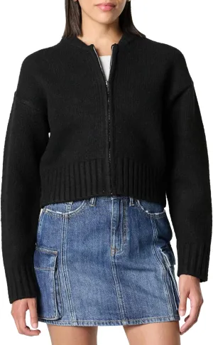 The Drop Women's Brynne Bomber Sweater Cardigan