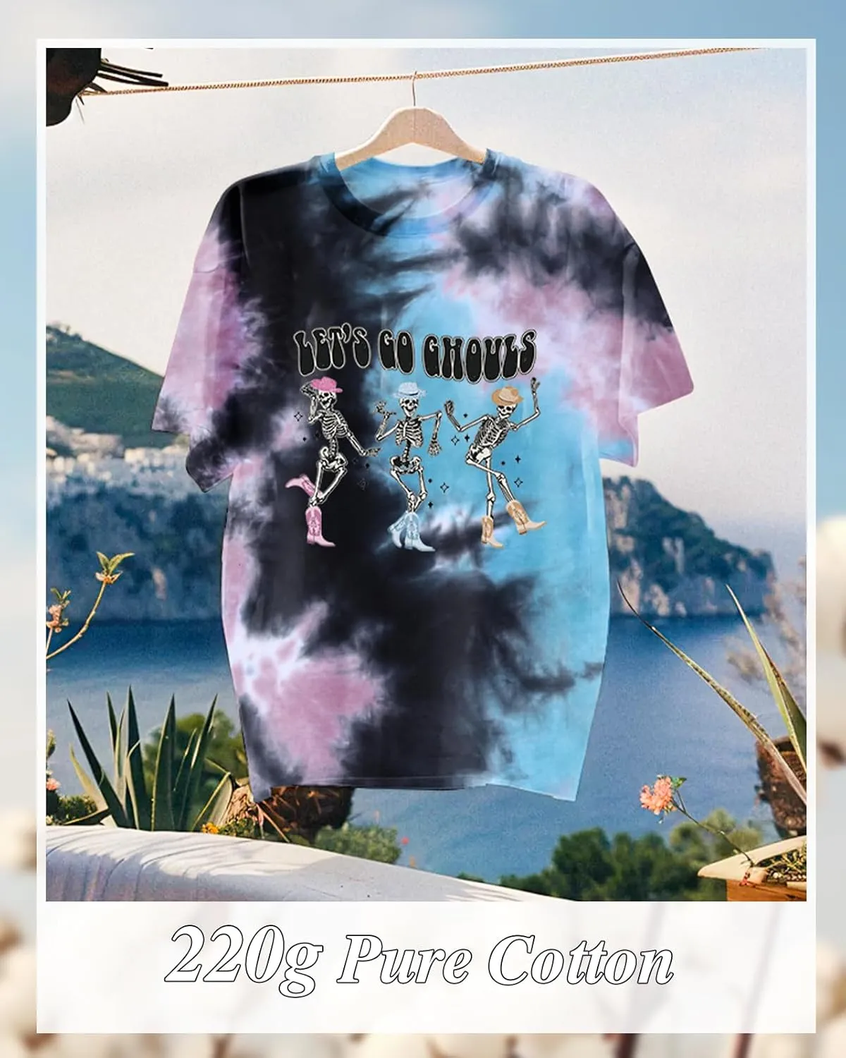Tie Dye Shirt Women - Novelty Tie Dye T Shirt Short Sleeve Round Neck Casual Trendy Graphic Tee for Girls