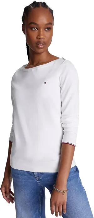 Tommy Hilfiger Cable Boatneck Everyday Sweater Women's