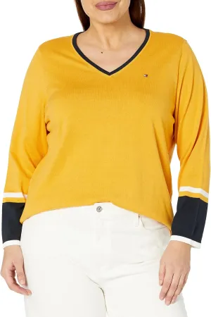 Tommy Hilfiger Women's Ivy Cotton Long Sleeve Sweater