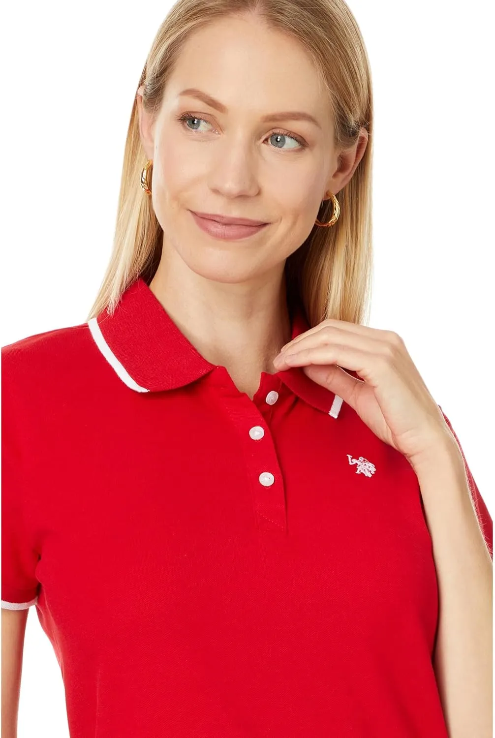 U.S. Polo Assn. Women's Classic Stretch Pique Polo Shirt