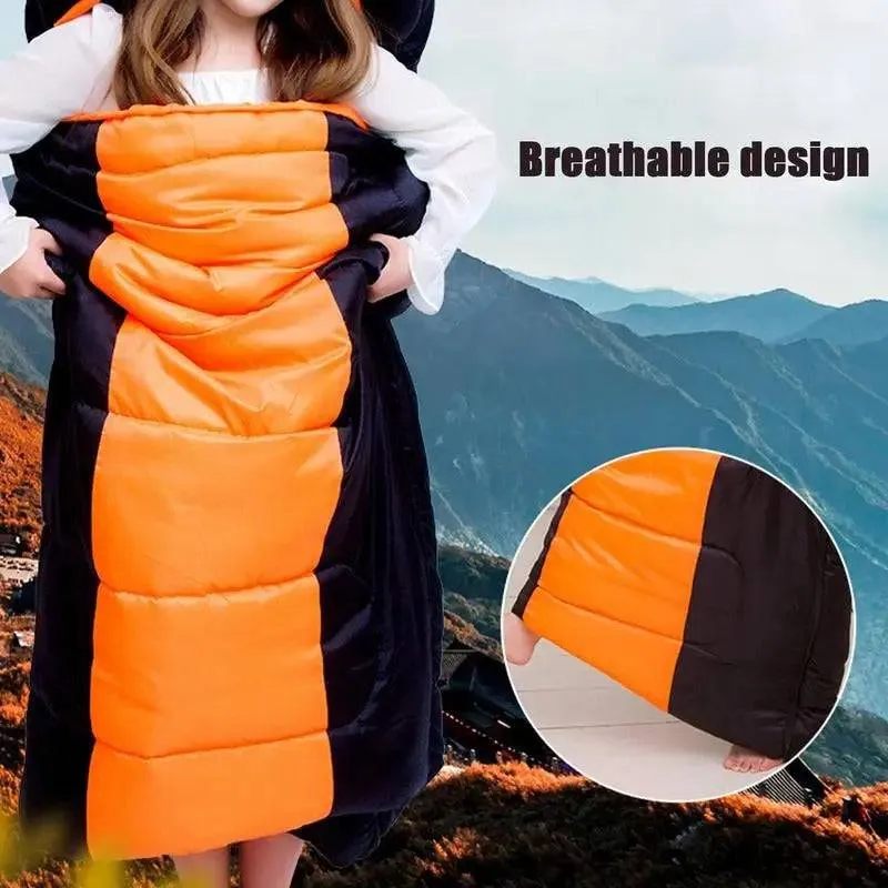 USB Heated Sleeping Bag Winter Warm Camping Sleeping Bag 3 Gears Temperature Heating Pad With Compression Bag For Hiking