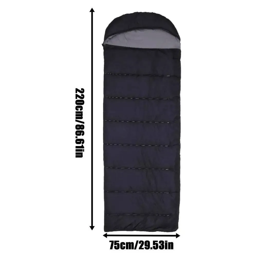 USB Heated Sleeping Bag Winter Warm Camping Sleeping Bag 3 Gears Temperature Heating Pad With Compression Bag For Hiking