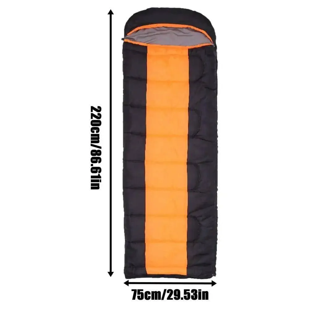 USB Heated Sleeping Bag Winter Warm Camping Sleeping Bag 3 Gears Temperature Heating Pad With Compression Bag For Hiking