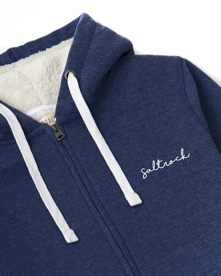 Velator - Womens Borg Lined Hoodie - Blue
