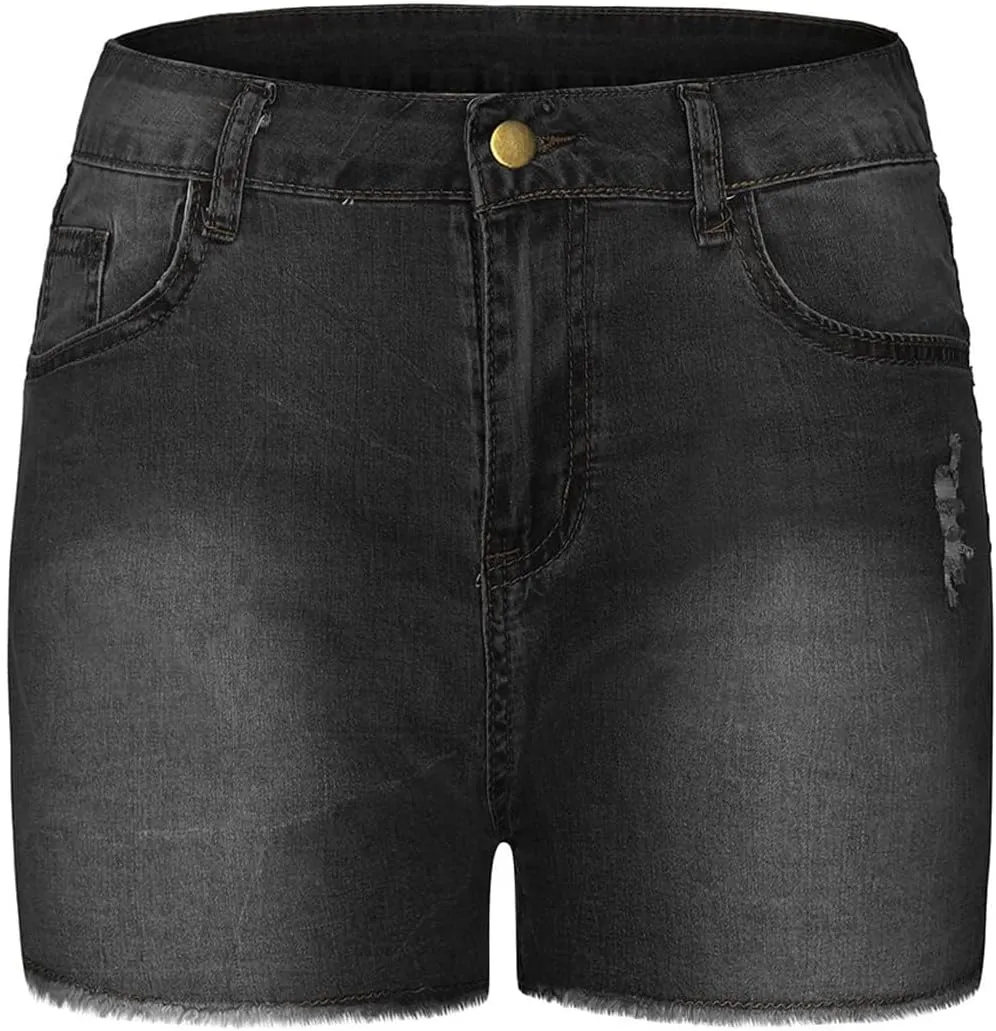 Women Shorts High Waisted Skinny Stretchy Denim Shorts Casual Summer Fashion Trendy Dressy Short Jeans 2025