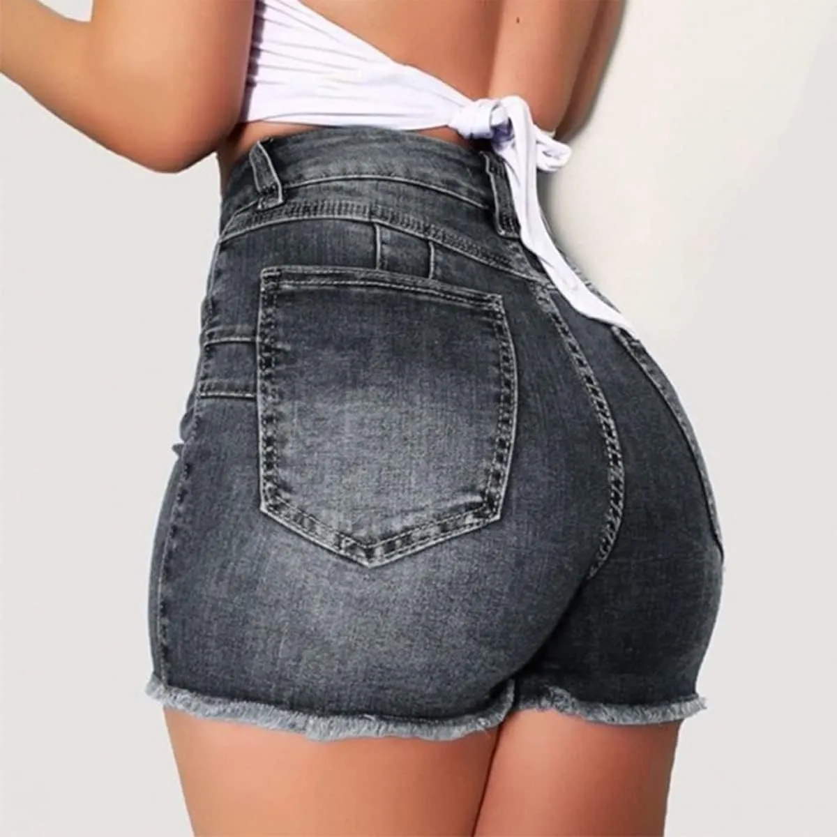Women Shorts High Waisted Skinny Stretchy Denim Shorts Casual Summer Fashion Trendy Dressy Short Jeans 2025