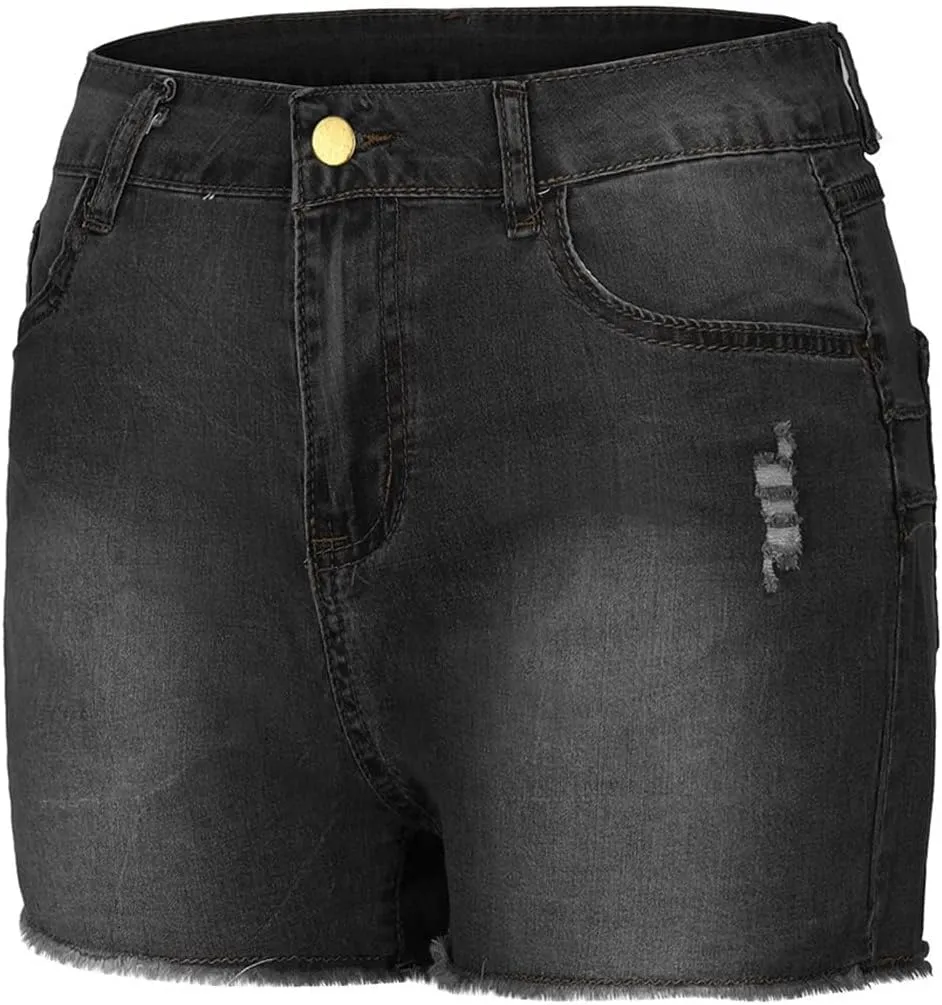 Women Shorts High Waisted Skinny Stretchy Denim Shorts Casual Summer Fashion Trendy Dressy Short Jeans 2025