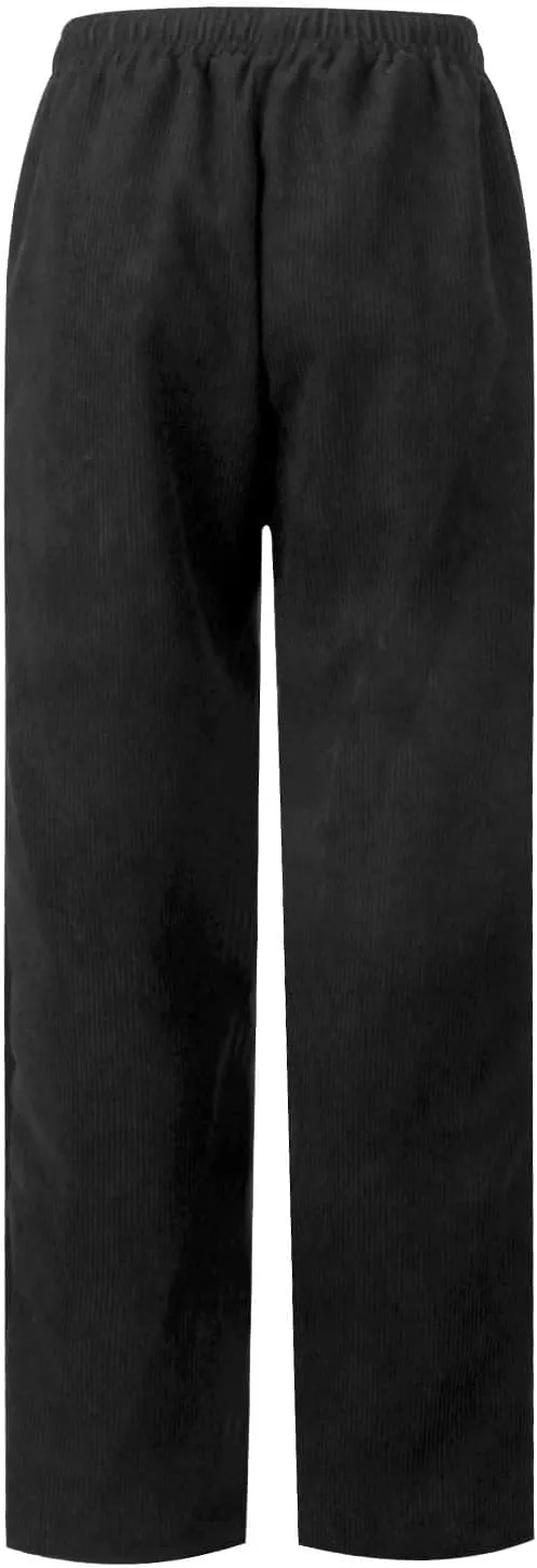 Womens Corduroy Cuffed Pants 2025 Trendy High Waisted Straight Leg Drawstring Trousers Work Office Dress Casual Pants