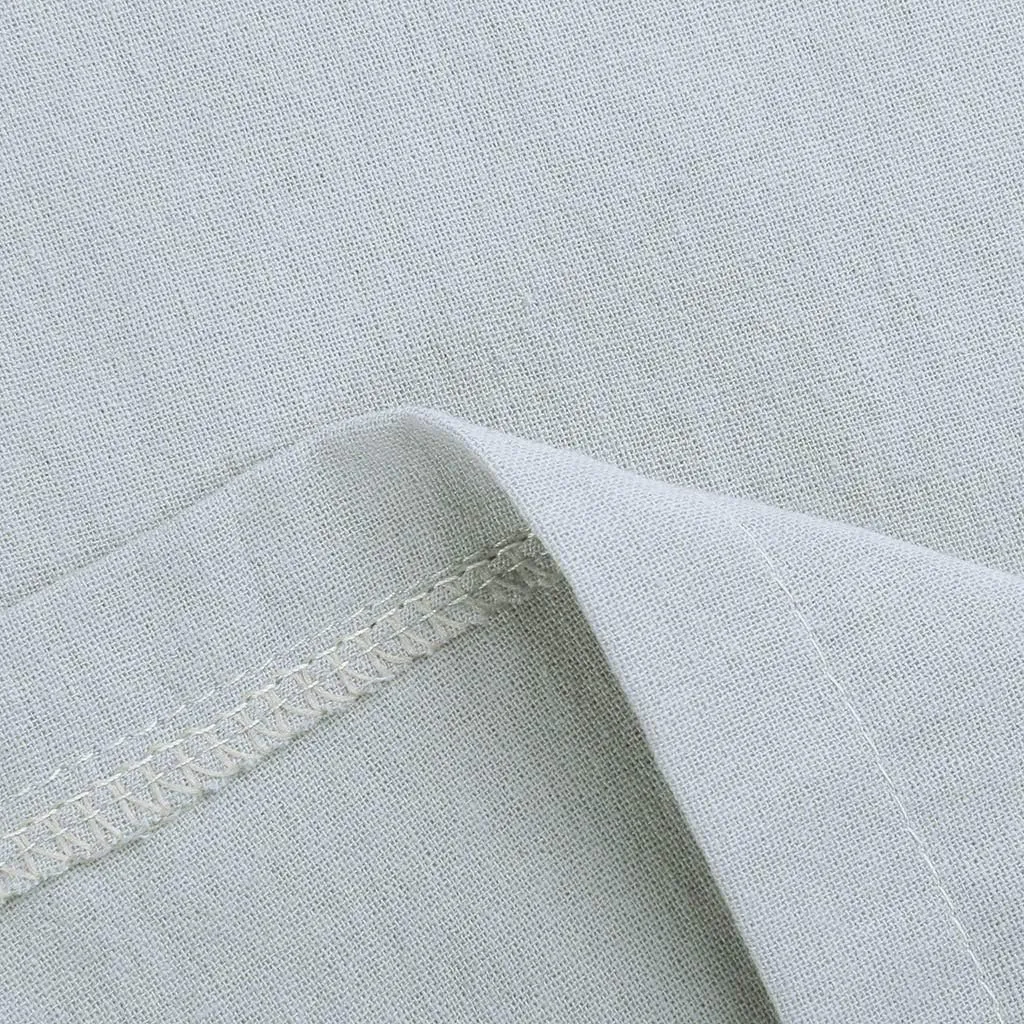 Women's Cotton Linen Pants Summer Elastic Waist Palazzo Pants with Drawstring Flowy Wide Leg Beach Trousers with Pockets