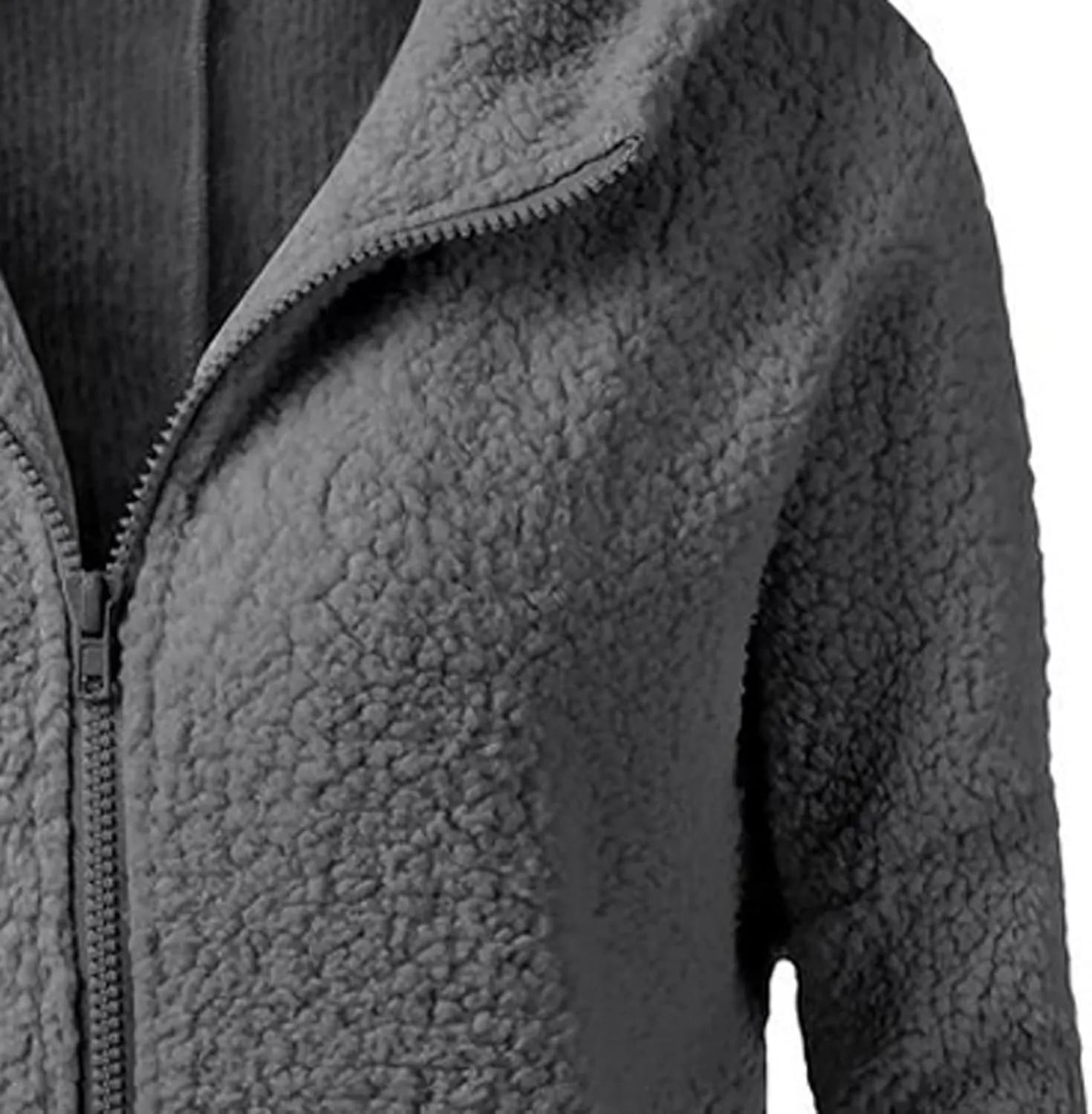Womens Cozy Winter Fleece Hoodie Jackets 2023 Zip Up Fuzzy Sherpa Hooded Sweatshirts Oversized Warm Shearling Coat