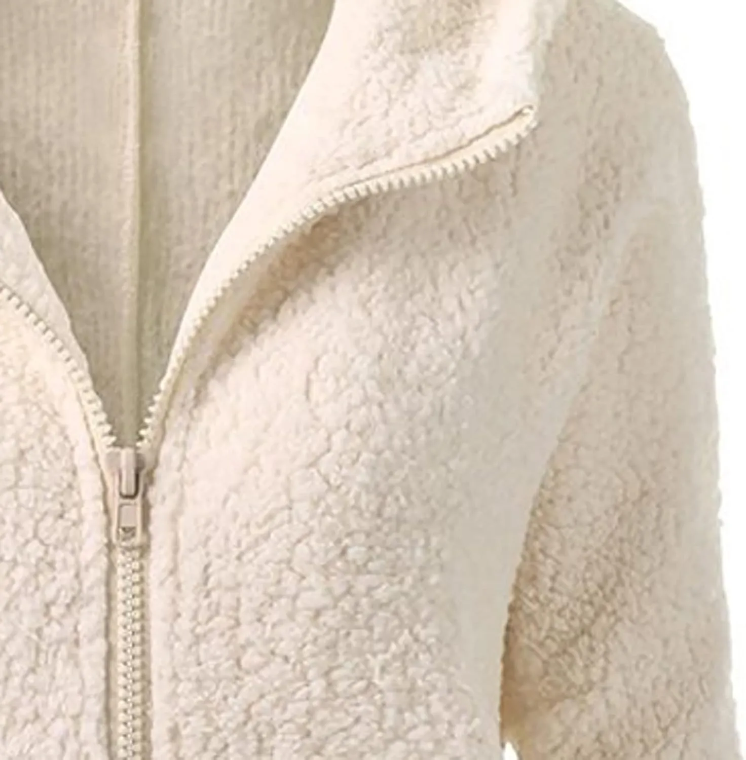 Womens Cozy Winter Fleece Hoodie Jackets 2023 Zip Up Fuzzy Sherpa Hooded Sweatshirts Oversized Warm Shearling Coat