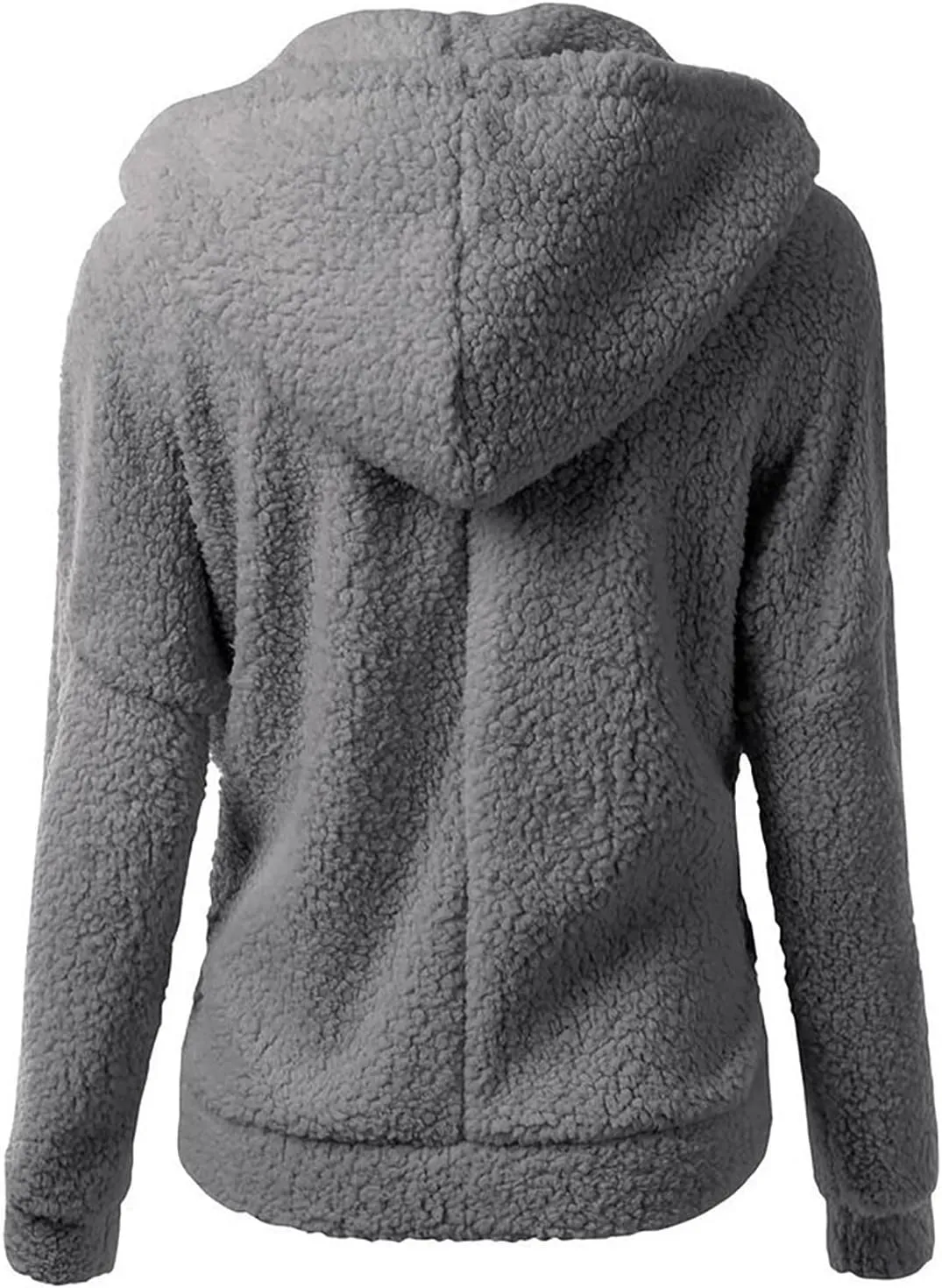 Womens Cozy Winter Fleece Hoodie Jackets 2023 Zip Up Fuzzy Sherpa Hooded Sweatshirts Oversized Warm Shearling Coat