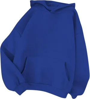 Womens Cute Hoodies Casual Plus Size Pullover Solid Color Basics Clothing Fashion Preppy Clothes Fall Outfits