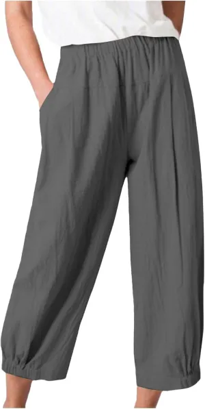 Women's Fleece Lined Pants Winter Colorful Beach Palazzo with Pockets Straight Leg Flare Leggings