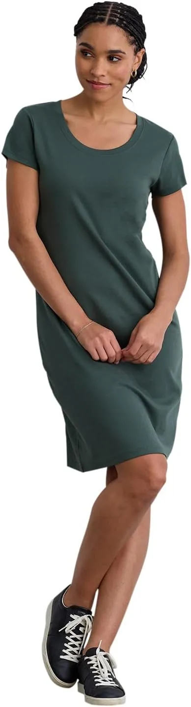 Women's Organic All-Cotton Scoop Neck T-Shirt Dress