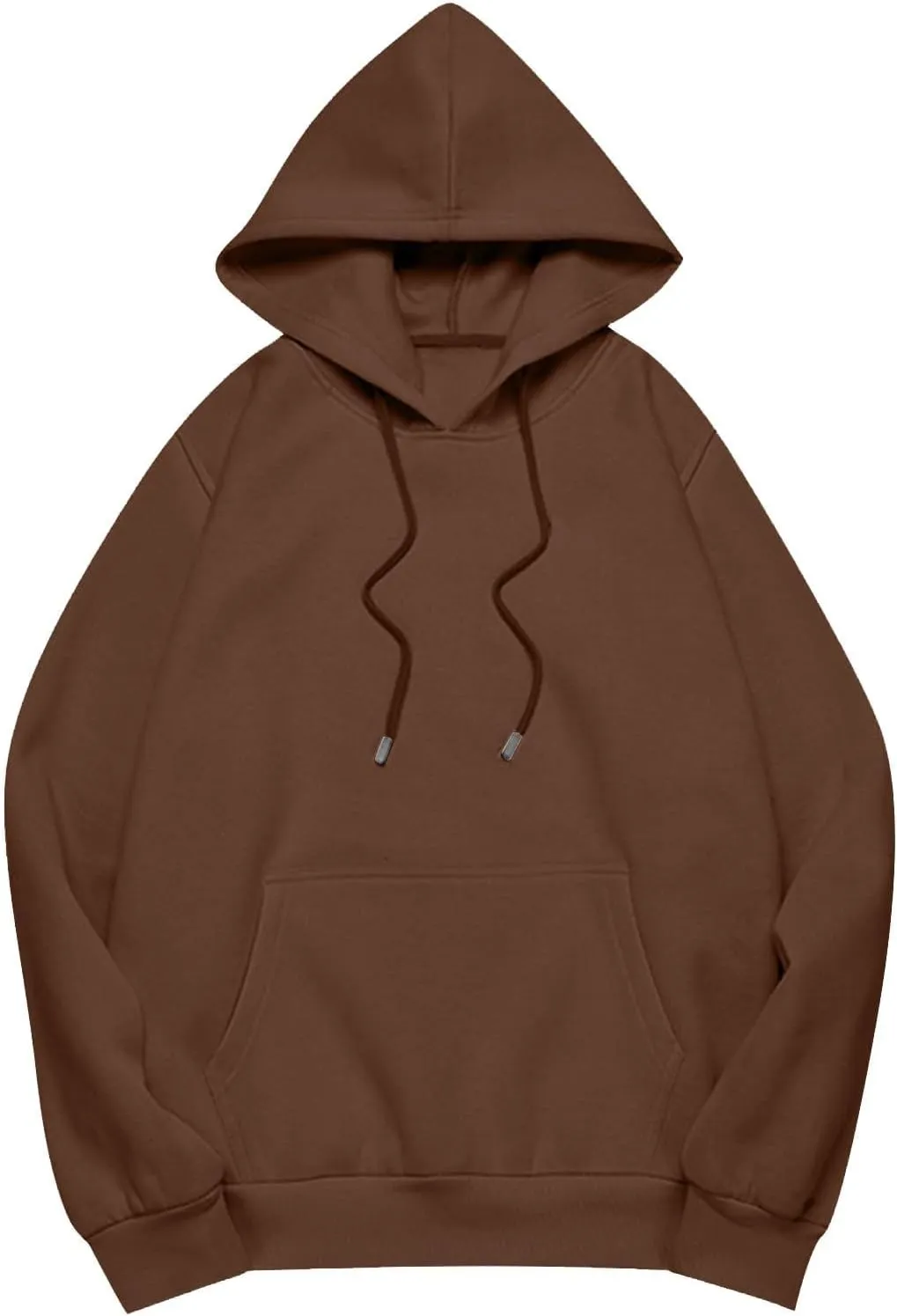 Womens Oversized Hoodies Casual Long Sleeve Sweatshirts Pullover Lightweight Soild Color Drawstring Sweatshirt Tops