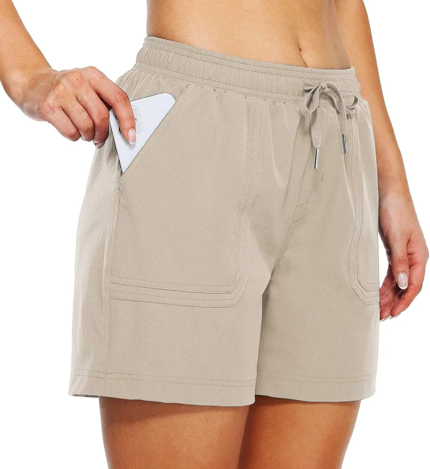Women's Sweat Shorts with Pockets Cotton Quick Dry Drawstring Summer Workout Casual Athletic Hiking Lounge Shorts
