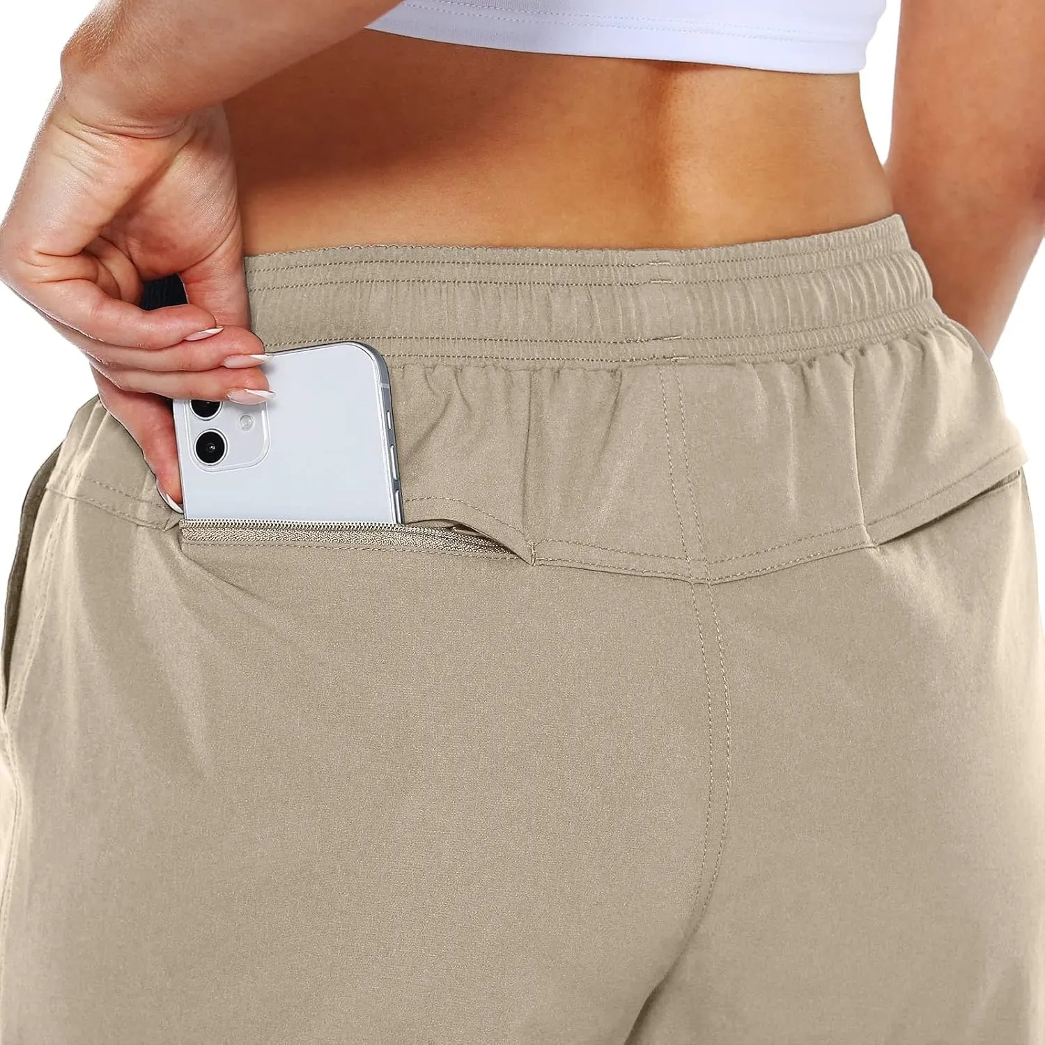 Women's Sweat Shorts with Pockets Cotton Quick Dry Drawstring Summer Workout Casual Athletic Hiking Lounge Shorts