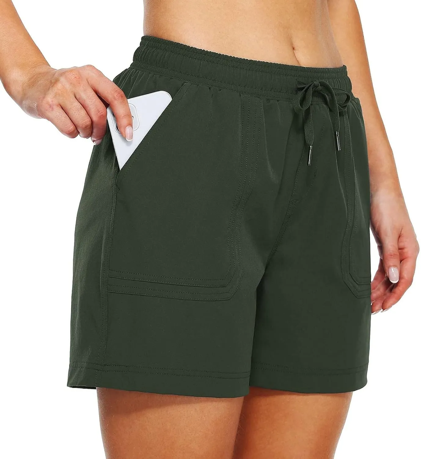 Women's Sweat Shorts with Pockets Cotton Quick Dry Drawstring Summer Workout Casual Athletic Hiking Lounge Shorts