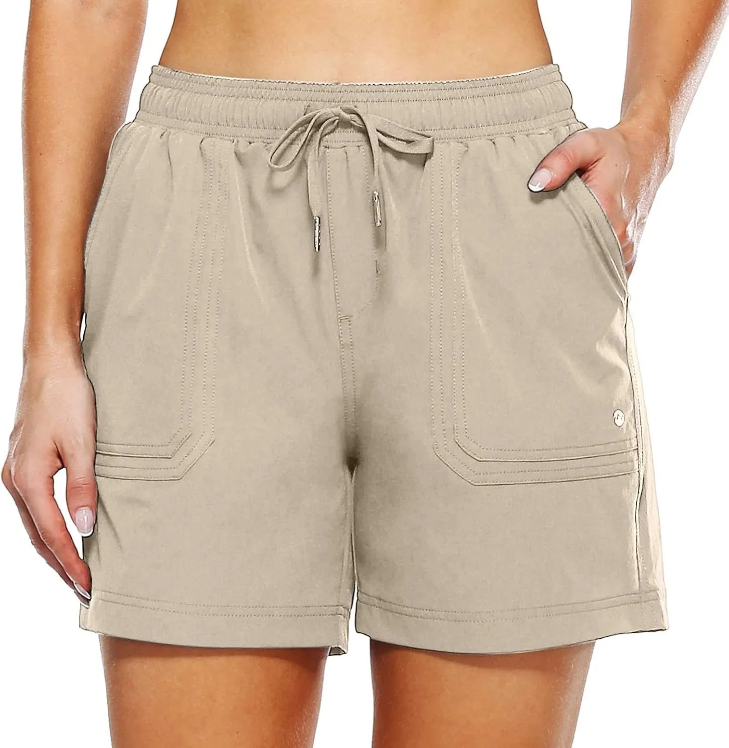 Women's Sweat Shorts with Pockets Cotton Quick Dry Drawstring Summer Workout Casual Athletic Hiking Lounge Shorts
