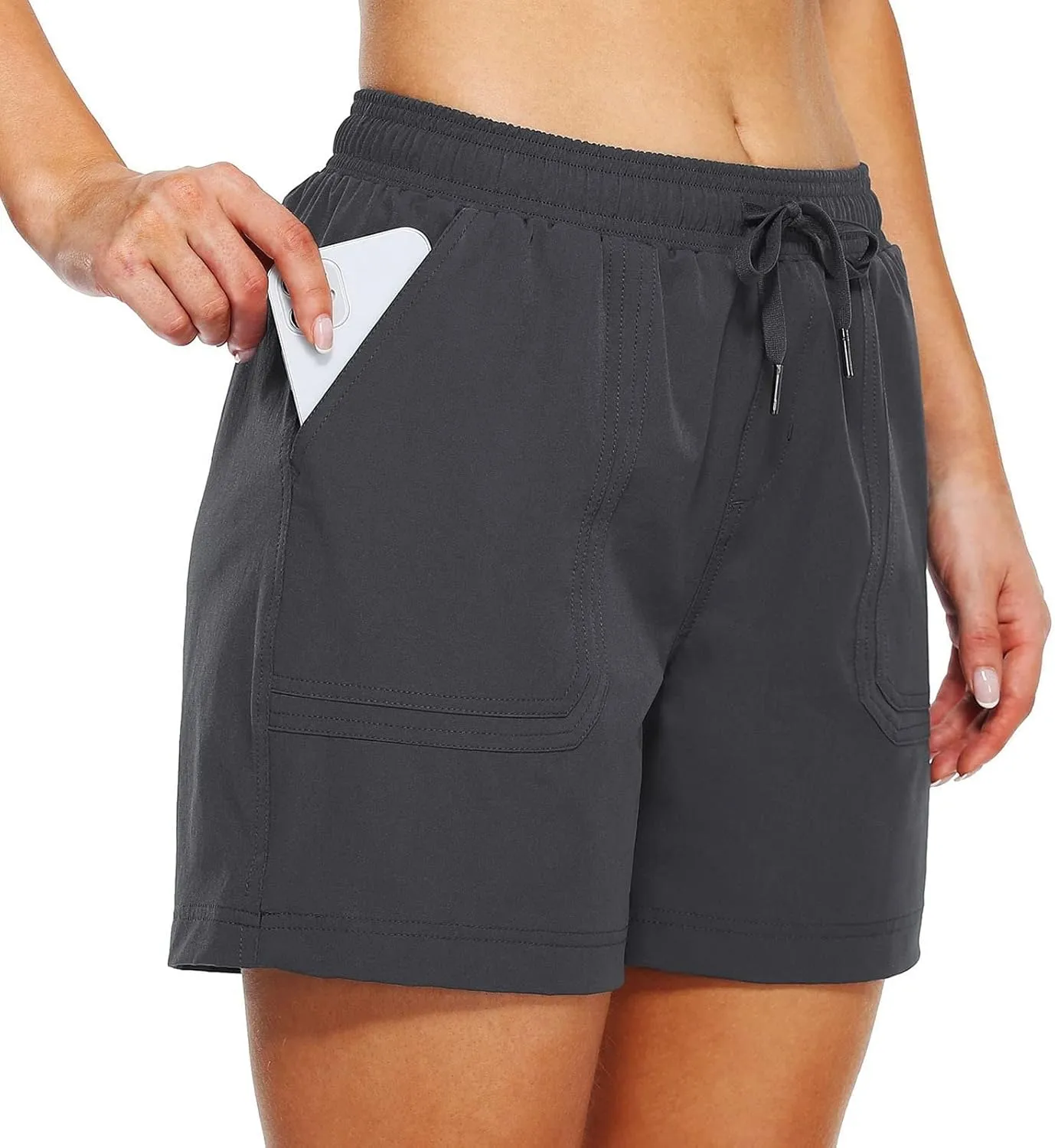 Women's Sweat Shorts with Pockets Cotton Quick Dry Drawstring Summer Workout Casual Athletic Hiking Lounge Shorts