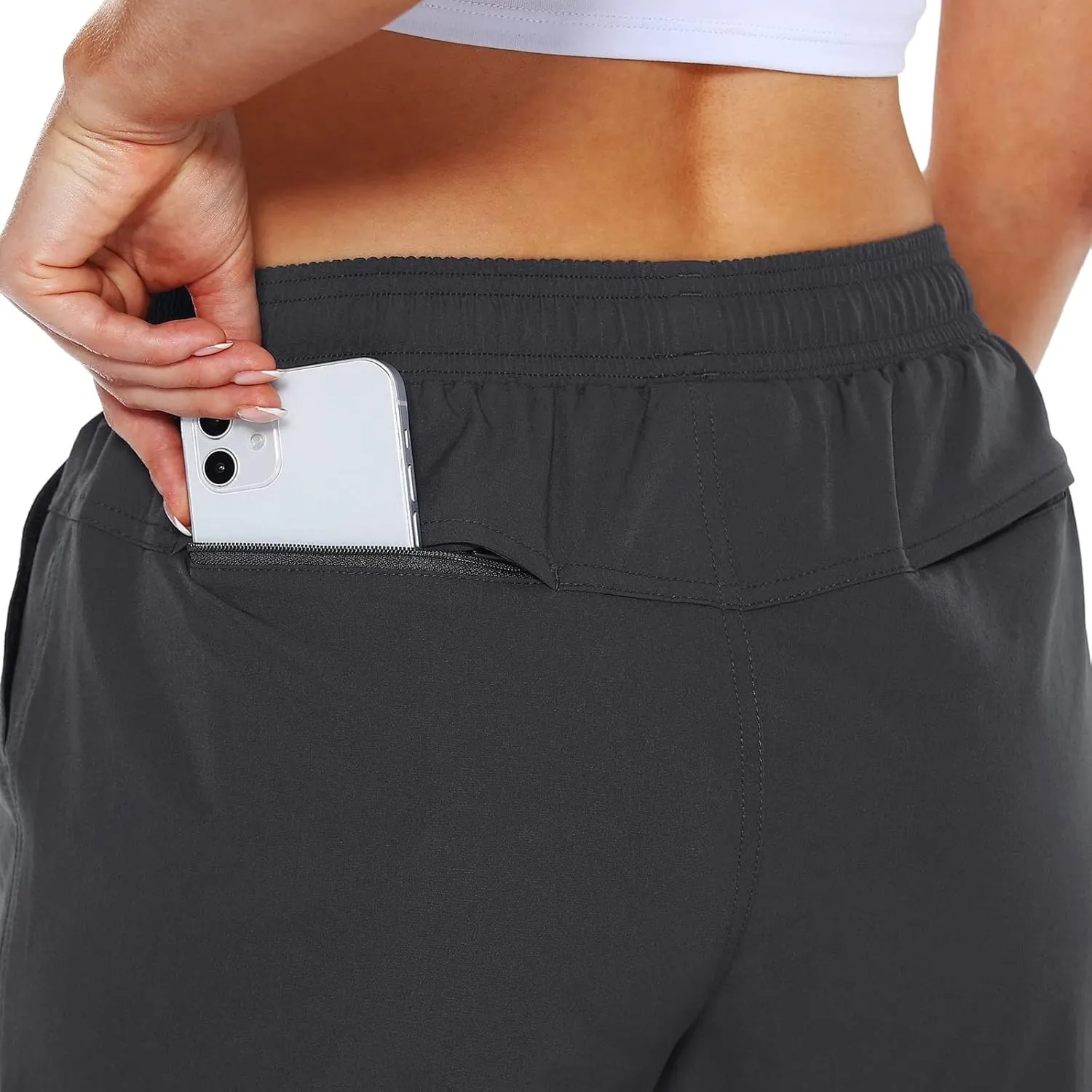 Women's Sweat Shorts with Pockets Cotton Quick Dry Drawstring Summer Workout Casual Athletic Hiking Lounge Shorts
