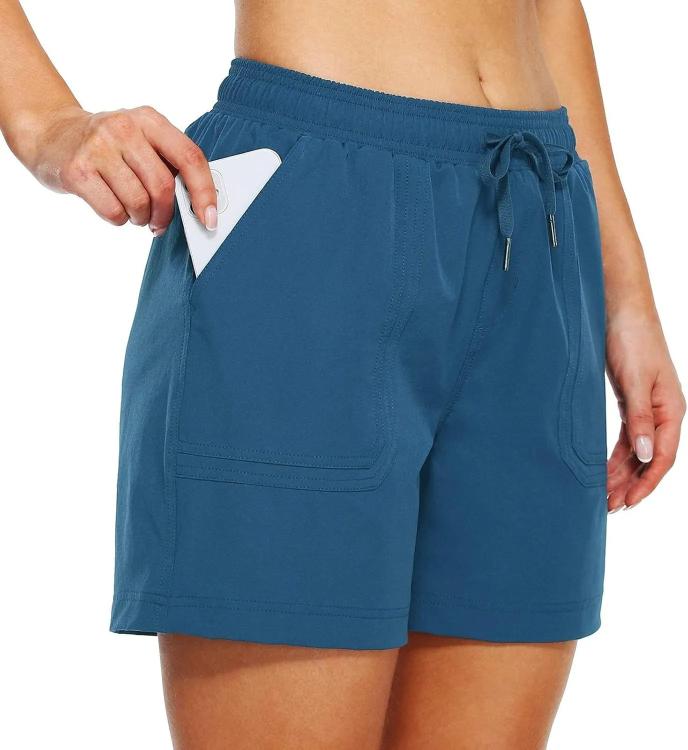 Women's Sweat Shorts with Pockets Cotton Quick Dry Drawstring Summer Workout Casual Athletic Hiking Lounge Shorts