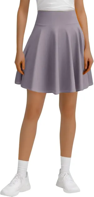 Women's Tennis Skirts with Shorts High Waisted Tummy Control Athletic Pleated Golf Skorts with Shorts Pockets