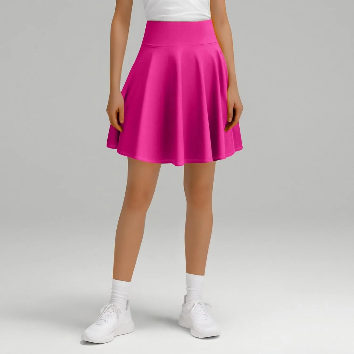 Women's Tennis Skirts with Shorts High Waisted Tummy Control Athletic Pleated Golf Skorts with Shorts Pockets