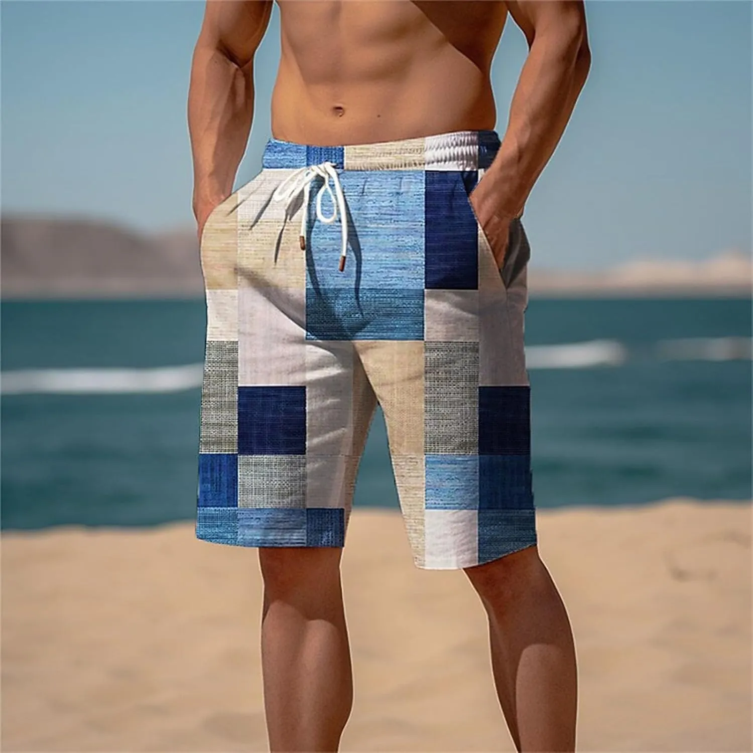 Workout Shorts for Men Pocket Pants Work Trousers Beach Baggy Shorts Pant Lounge Shorts Men Mens Work Mens 5 Inch