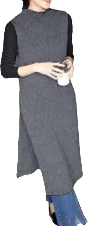 xxxiticat Women's Mock Neck Long Sweater Vest Sleeveless High Split Slit Hem Knitted Pullover Sweater Jumpers Outerwear